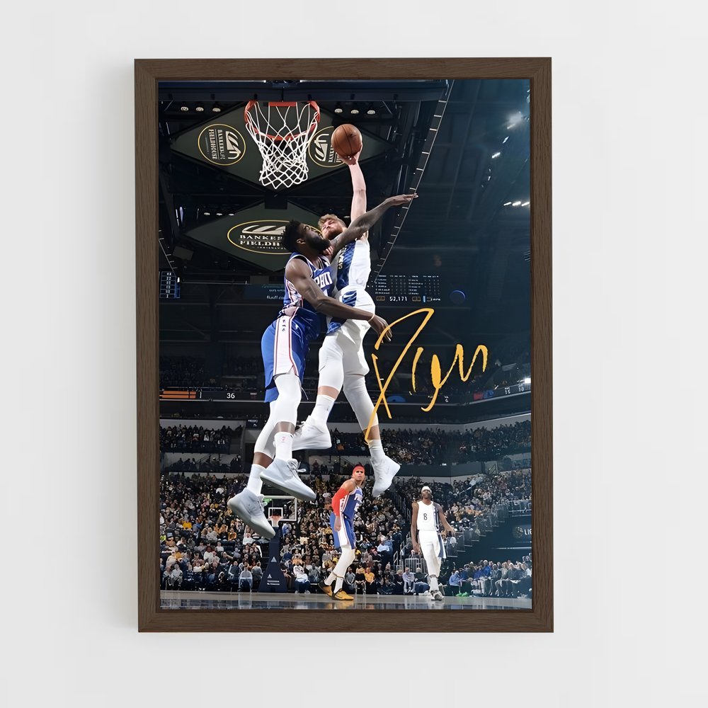 Poster Saut de Domantas – affiche Basketball (vue 5)